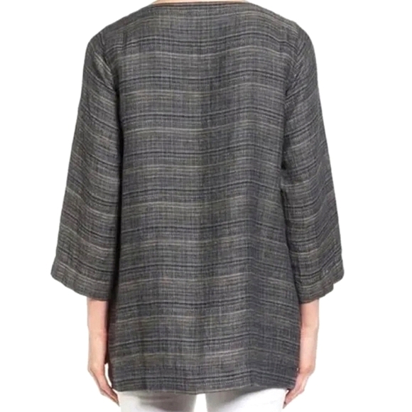 Eileen Fisher Coastline Organic Linen Tunic Button Up Small - Picture 2 of 16